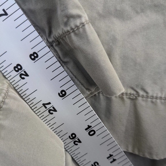 Saltaire Mens Summer Twill Chino Shorts Gray Size 38 Slash Pockets - Picture 4 of 12